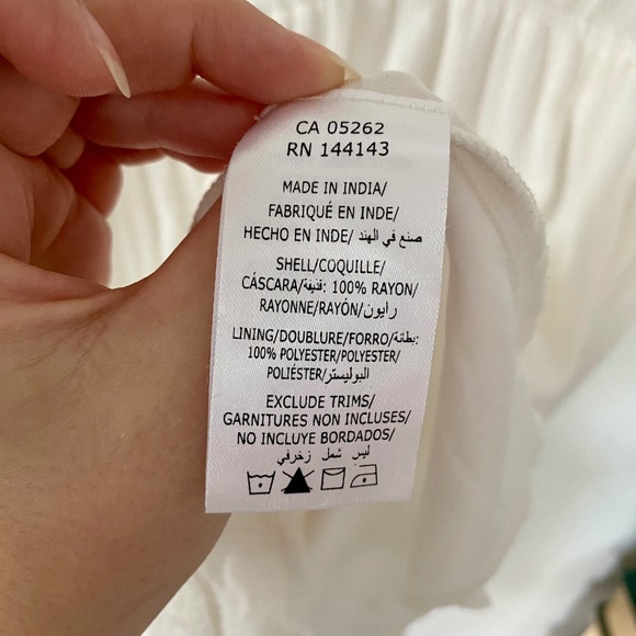 California Moonrise White Crochet Mini Dress - Picture 6 of 6